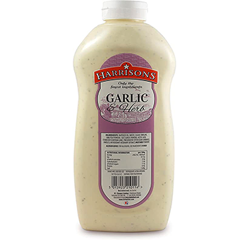 Harrisons Garlic & Herb Sauce Bottle -4x970ml02